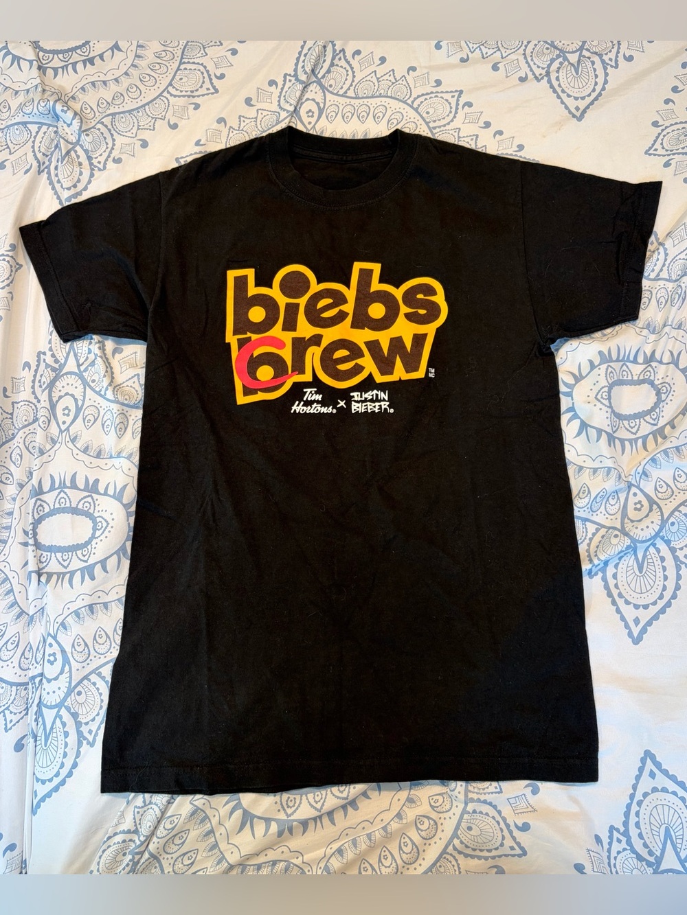 Biebs crew x Tim Hortins shirt